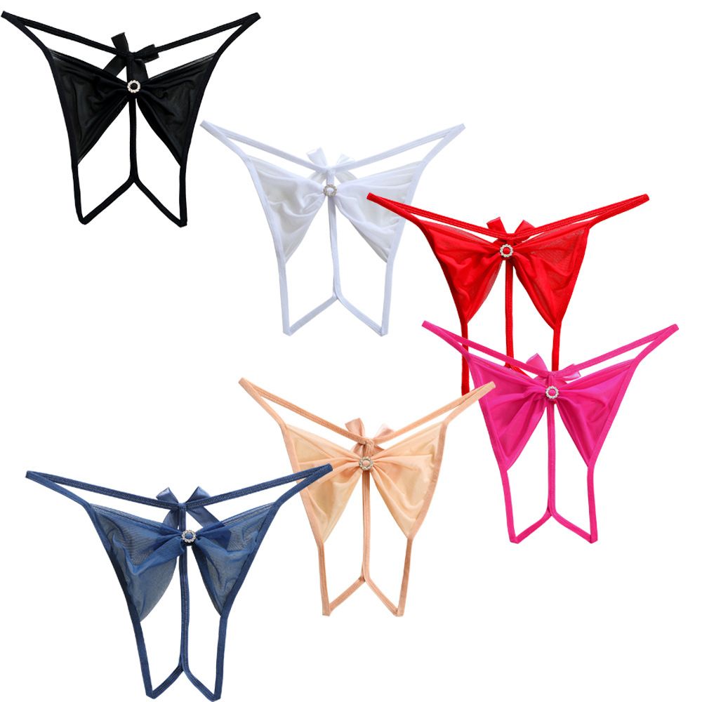Bow Stringer Tool - Kadınlar sevimli yay örgü dantel tanga