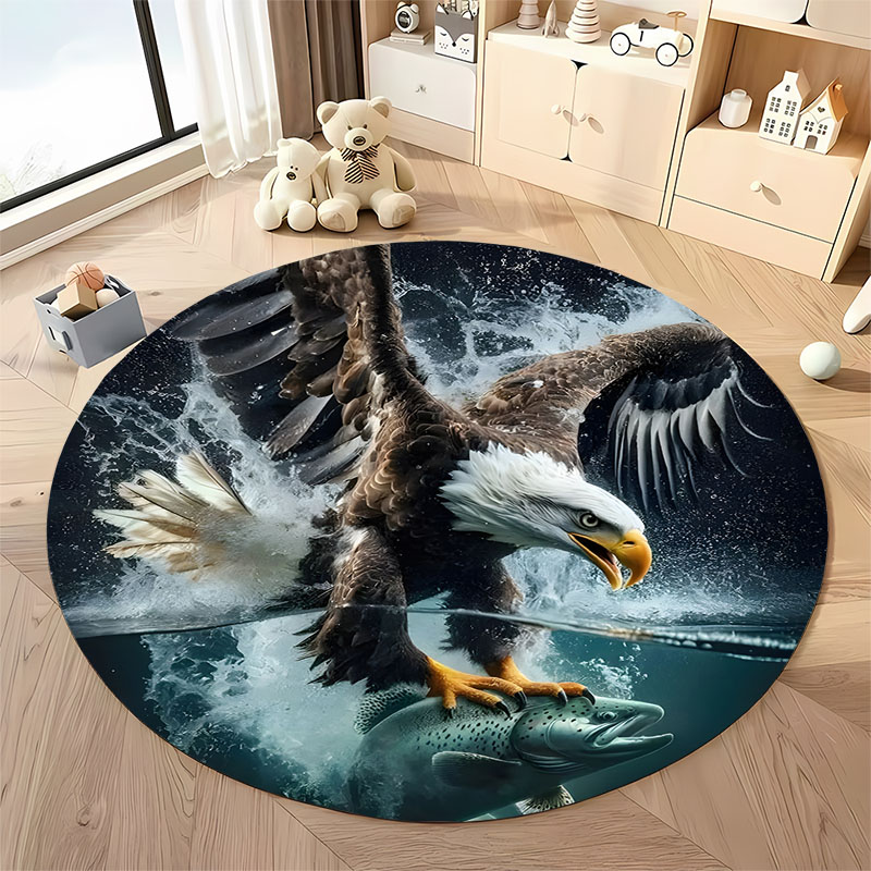 Hunting Outdoor Rug - Ücretsiz kargo! Kartal avı sahnesi halısı