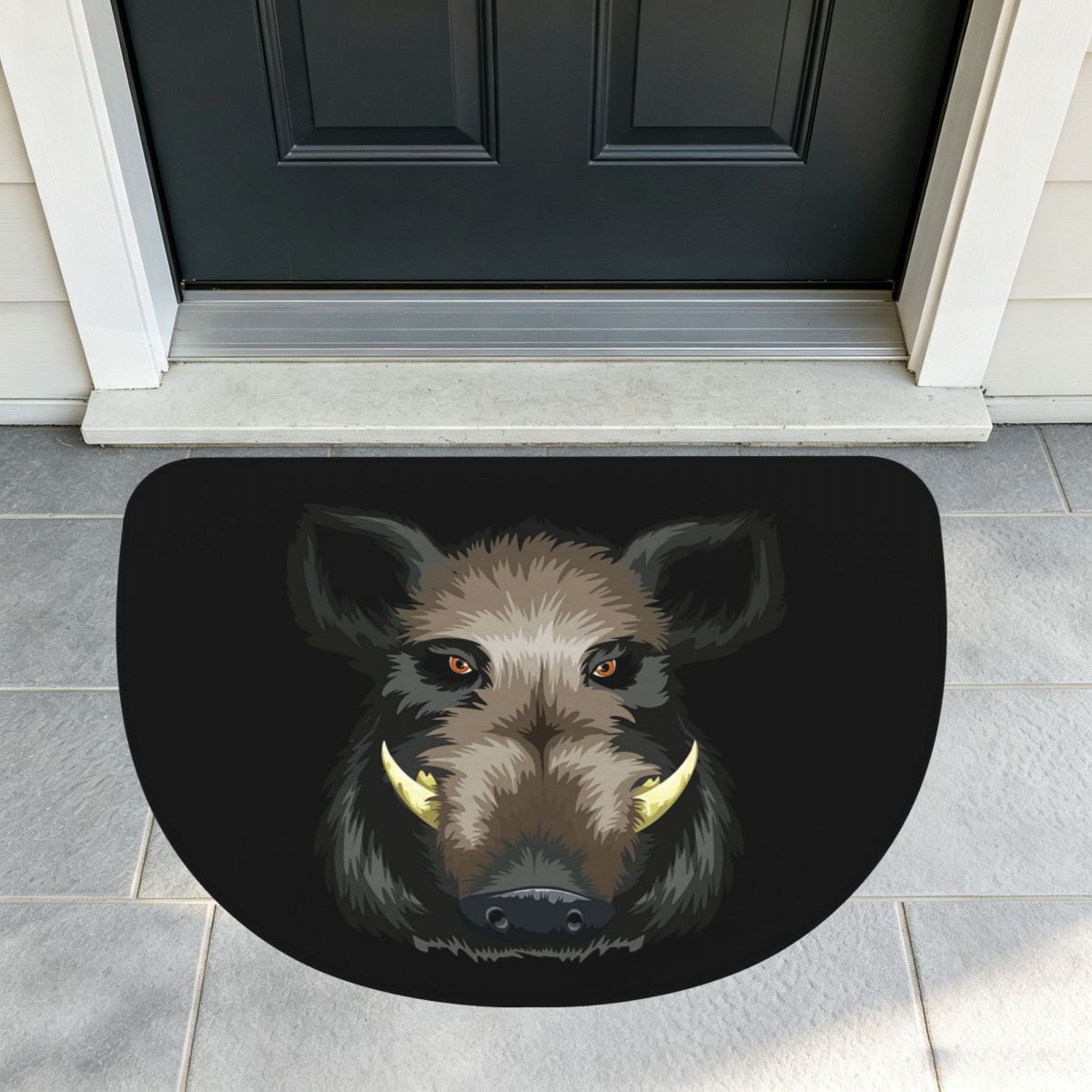 Hunting Outdoor Mat - Komik Vahşi Domuz Avcılığı Desenli Yumuşak