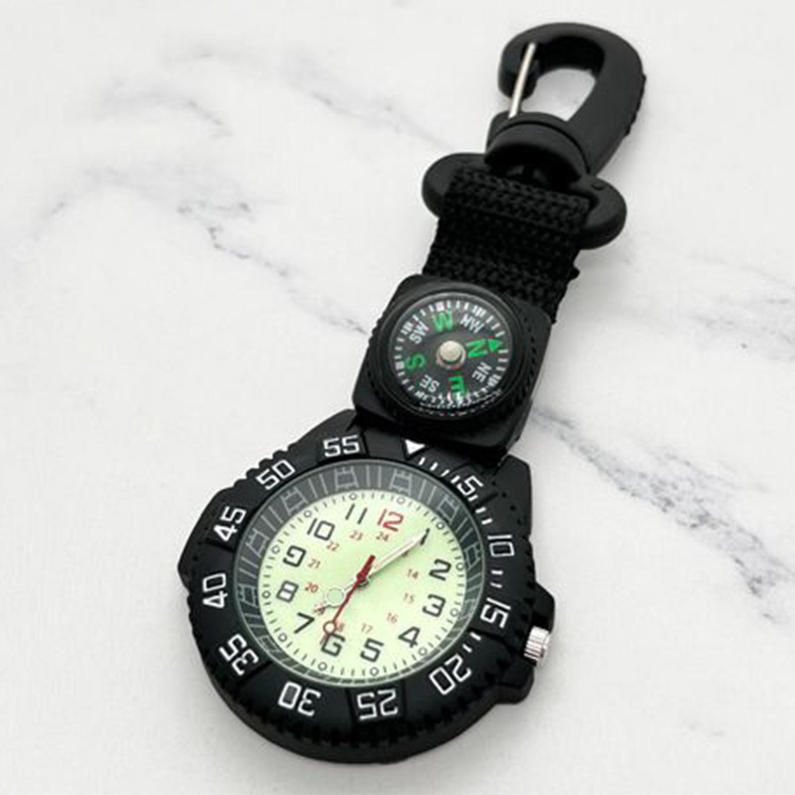 Hunting Outdoor Watch - Su geçirmez Işıklı Pusula Saati, Karabina
