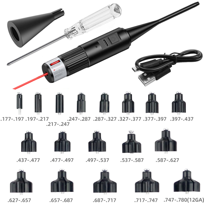 18 Adaptörlü Şarj Edilebilir U - Laser Boresighter Kit incelemesi ve fiyatı