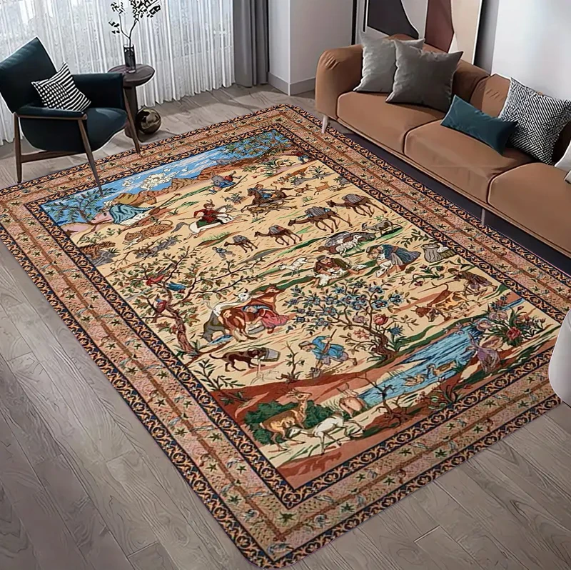 Vintage Pers Avlanma Desenli H - Hunting Outdoor Rug incelemesi ve fiyatı
