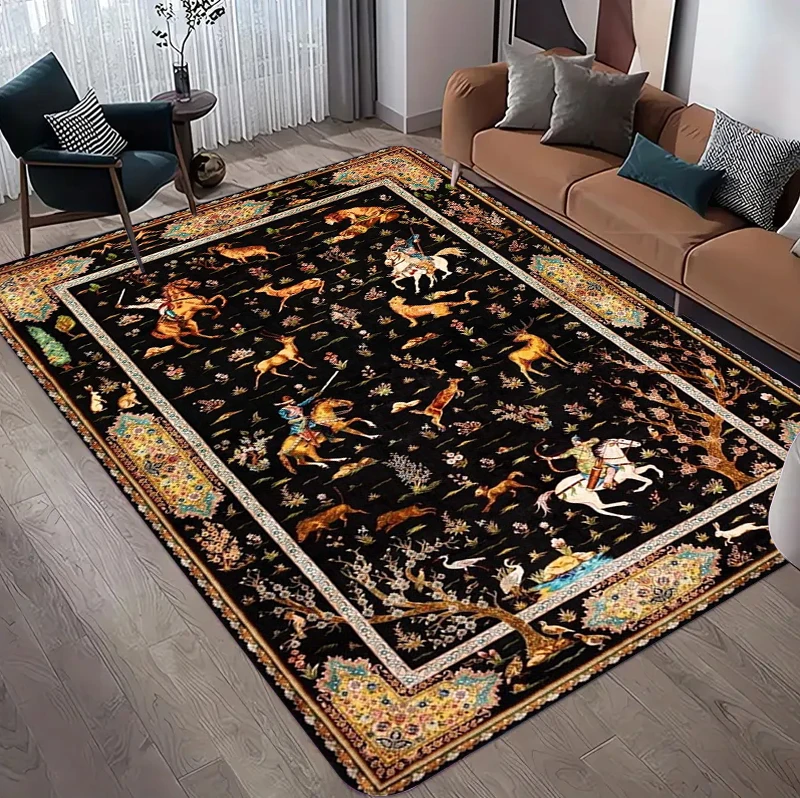 Vintage Pers Avlanma Desenli H - Hunting Outdoor Rug incelemesi ve fiyatı